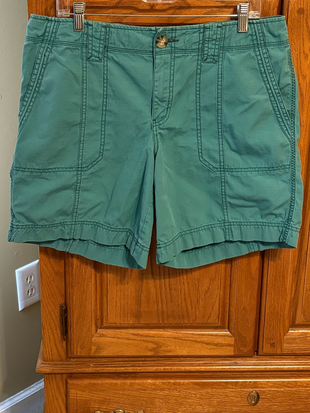 Eddie Bauer Teal Utility Shorts